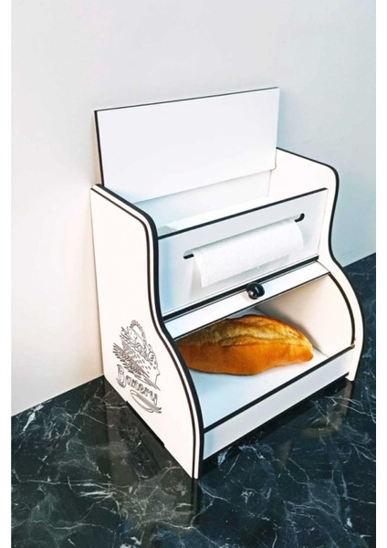 New Bread Box-Yeni Ekmeklik, Havlu Peçetelik(Saklama Gözlü), Baharatlık Rafı, Dekoratif Yazılı fiyatları