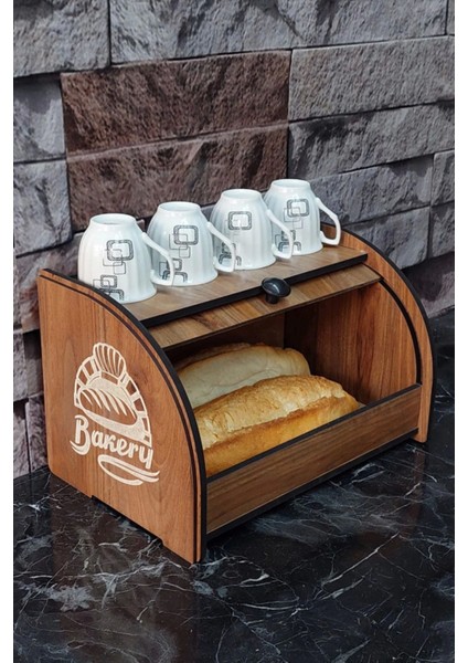 Bakerybox-Ekmeklik-Raf-Saklama Kutusu-Ekmek Kutusu