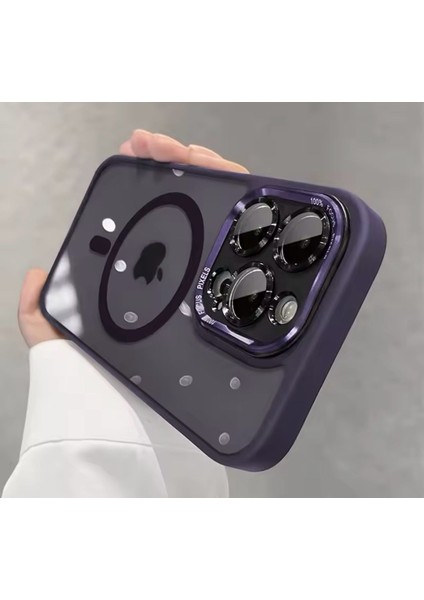 Apple iPhone 16 Pro Max Derin Mor Krom Magsafe Telefon Kılıfı