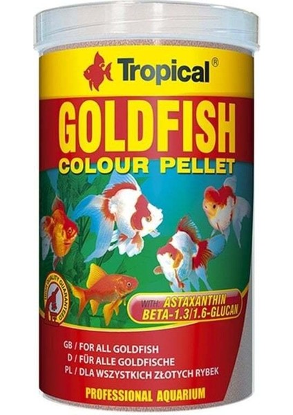 Goldfish Colour Pellet Japon Balıkları Için Pellet Balık Yemi 100 ml 36 gr modelleri