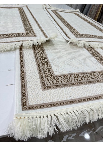 Yatak Odası 3'lü Halısı Vizon Leke Tutmaz Kalın Set Argın Halı fiyatları