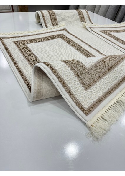 Yatak Odası 3'lü Halısı Vizon Leke Tutmaz Kalın Set Argın Halı modelleri