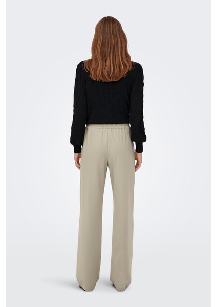 Onlpoptrash Oversize Fit Normal Bel Geniş Paça Çimalı Jogger Pantolon Bayan Pantolon 15235076