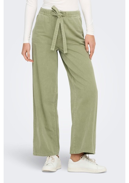Onlsilla Wide Leg Orta Bel Geniş Paça Pantolon Bayan Pantolon 15340711