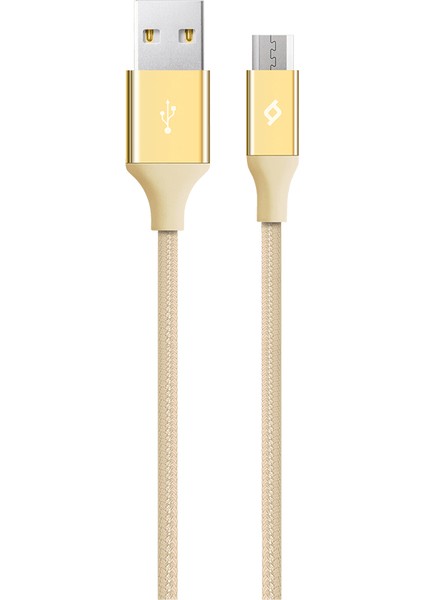 Micro USB AlumiCable Şarj Kablosu Altın