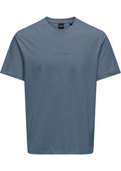 Onslevi Pamuk Relaxed Fit Bisiklet Yaka Logolu T Shirt Erkek T Shirt 22028147