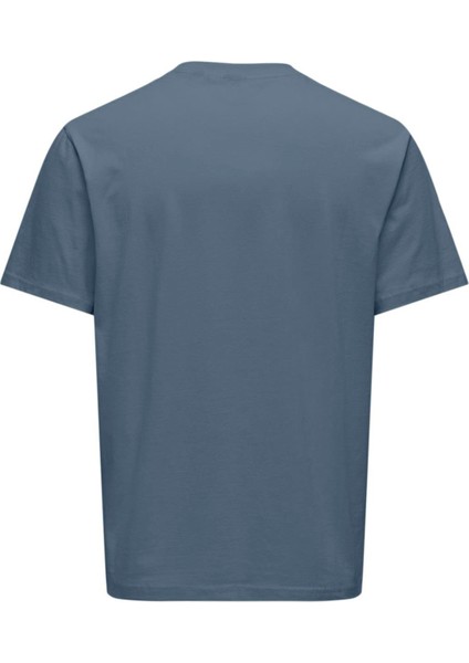 Onslevi Pamuk Relaxed Fit Bisiklet Yaka Logolu T Shirt Erkek T Shirt 22028147