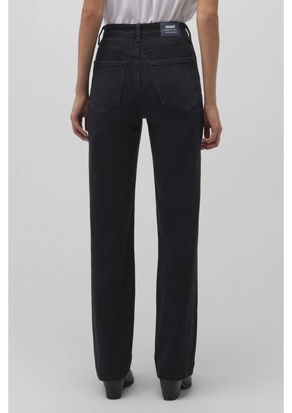 Sky Straight Fit Yüksek Bel Düz Paça Jeans Bayan Kot Pantolon 1010627 fırsatları