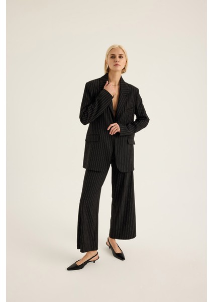 Çizgili Bol Paça Pantolon indirimleri