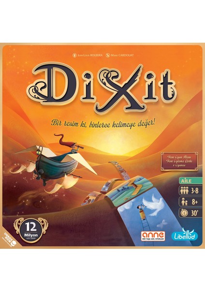 Dixit Yeni!, 3-8 Oyuncu, 8 Yeni Oylama Çarkı, Yeni Oyun Alanı, Dixit Dünyası Uygulaması
