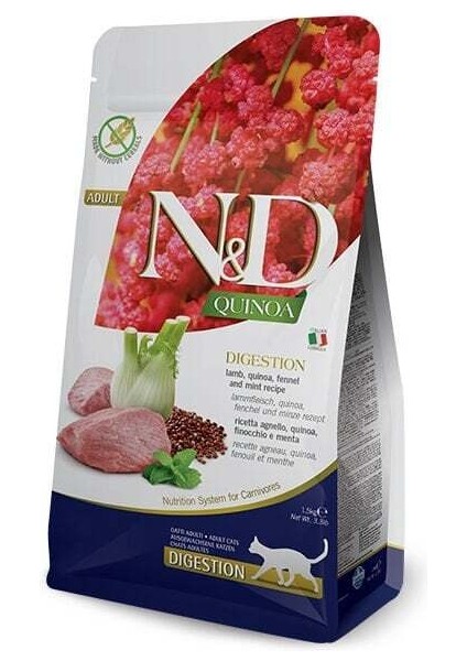 Quinoa Digestion Kuzu Etli Yetişkin Kedi Maması 1.5 kg