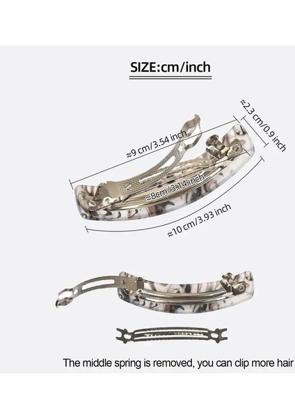 Su Desenli Çok Klipsli Kadın Sac Tokası fiyatları