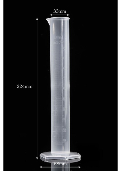 Plastik Sıvı Hassas Tartı Ölçüm Aleti thr248 100 ml