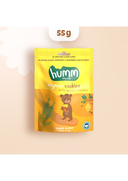 Humm Organik Kinoalı Ballı Kurabiye 55 G.
