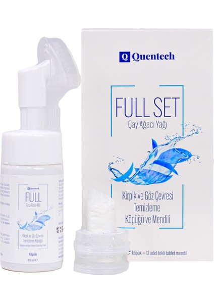 Full Set Kirpik ve Göz Çevresi Temizleme Köpüğü ve Mendili