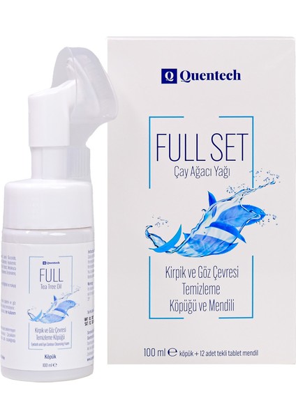 Full Set Kirpik ve Göz Çevresi Temizleme Köpüğü ve Mendili