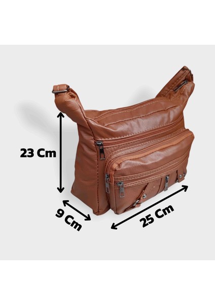 Bayan Çapraz Omuz Çantası Taba GVN-0094