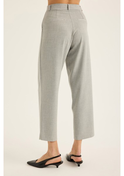 Pileli Yüksek Bel Pantolon fırsatları