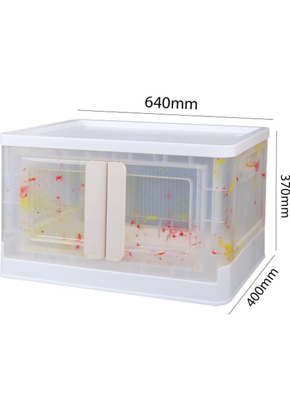 Sunup SN-25883 40X64X37CM 72L Katlanabilir Plastik Saklama Kutusu Renkli Kapaklı Tekerlekli modelleri