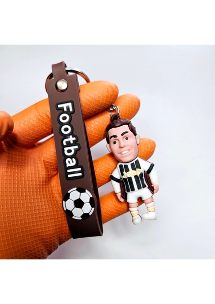 Anahtarlık Aksessuar 3D Silikon Anahtarlık Cristiano Ronaldo