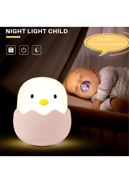 Gece Lambası Çocuk, LED Bebek Basmalı Lamba Çocuk Odası Sıcak Için Anahtarlı (Yurt Dışından)