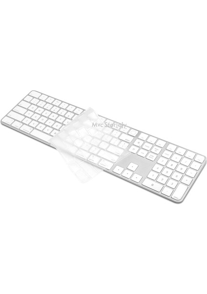 Apple Magic Keyboard 3 A2520 ile Uyumlu Klavye Koruyucu (US-İngilizce) TouchID'li Model