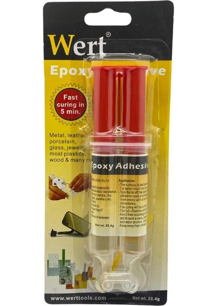 EPOKSİ HIZLI YAPIŞTIRICI İKİLİ ŞIRINGA (28.4 GR)