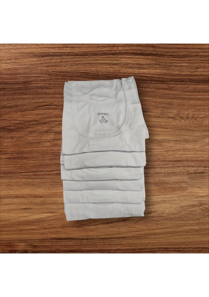 Erkek atlet pamuklu cotton beyaz 6'lı ekonomik paket penye kumaş slim fit GBA6-1M indirimleri
