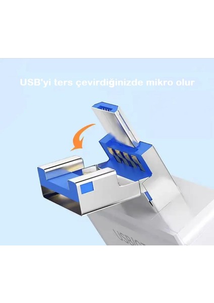 6'sı 1 Arada Çok Fonksiyonlu Kart Okuyucu, Usb/micro/type-C Adaptörü