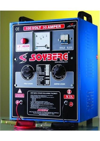 130 Akü Şarj Cihazı 8 Akü 30 Amper 100 Volt