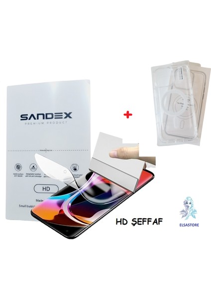 Apple iPhone 11 Magsafe Şeffaf Kılıf + Nano Ekran Koruyucu Hd
