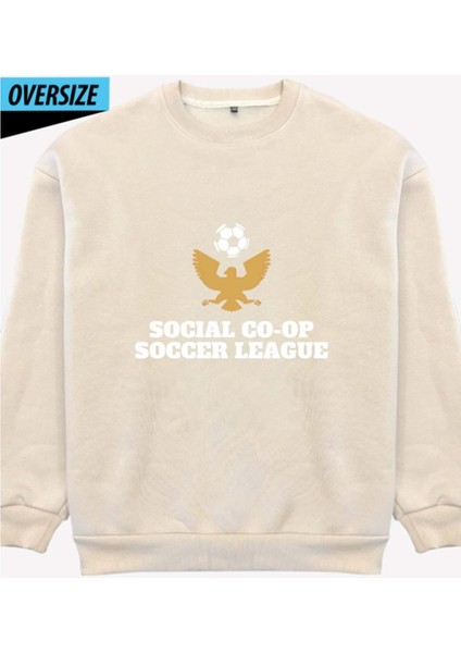 Game On Oversize Sweatshirt Bej