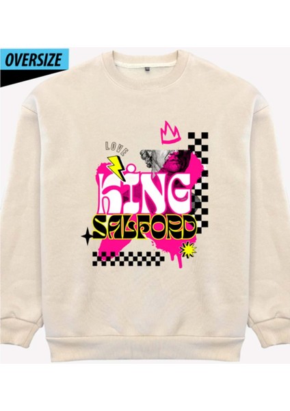 King Street Oversize Sweatshirt Bej
