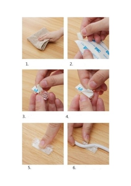 Kablo Sabitleyici Klips Seti 20 Adet fırsatları