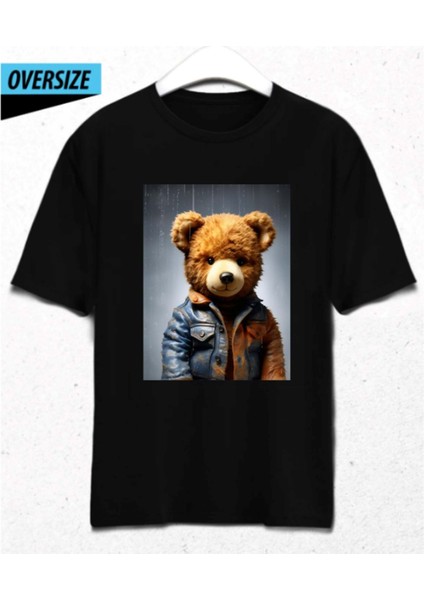 Teddy Classic – Sıcak ve Şık Bir Dokunuş Oversize T-Shirt Siyah