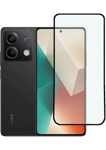 Xiaomi Redmi Note 13 Ekran Koruyucu 9d Tam Kaplama Cam Siyah