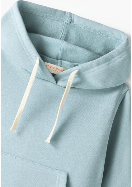 01-10 Yaş Unisex Kapşonlu Eşofman Takımı - Mavi indirimleri