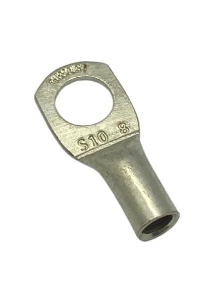 10 MM KABLO PABUCU (SIKMALI) (ST 1008) (DELİK ÇAPI:8 MM)