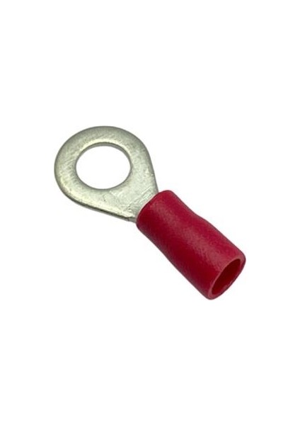 Ku-4 Kablo Ucu Izoleli (Kırmızı) (Delik Çapı:5 Mm)