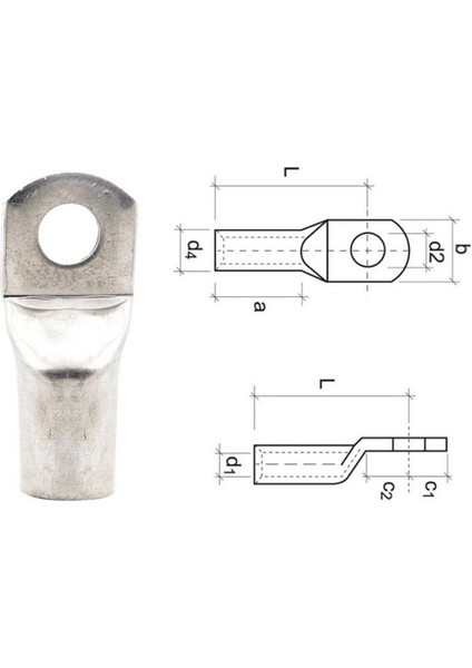 25 MM KABLO PABUCU (SIKMALI) (ST 2510) (DELİK ÇAPI:10 MM) fiyatları