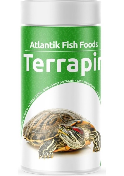 Turtle Green Sticks 250ml, Terrapin 250ml Turtle Sürüngen Ve Yüzen Kaplumbağa Yemi, Multivitamin