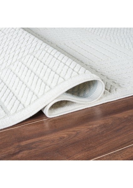 7/24 Sierra Malaga Krem 80x300 cm Salon Mutfak Halısı Yolluk Kilim modelleri
