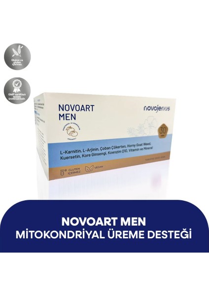 Novoart Men Mitokondriyal Üremedesteği (30 Saşe)