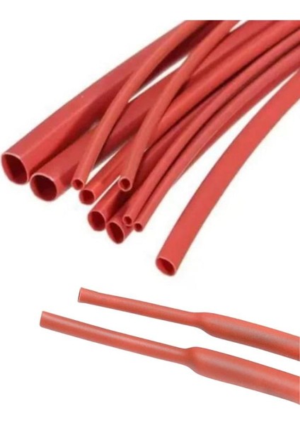 9.5 MM ISIYLA DARALAN MAKARON KIRMIZI (1 MT)