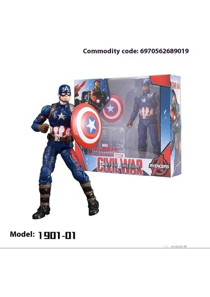Marvel Yenilmezler Demir Adam Kaptan Amerika Örümcek Adam Yok Edici Hulk Venom Maket Oyuncaklar (Yurt Dışından)