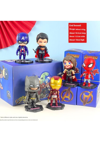 Marvel Big Head Edition Avengers Komple Model Set Süs (Yurt Dışından)