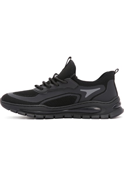 Zero Erkek Siyah Bağcıklı Kumaş Sneaker 25SFD69156F