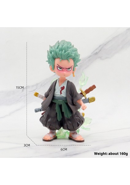 Hırsızlar Kralı Hasır Şapka Grubu Büyük Kafa Oturma Duruşu Büyük Gülümseme Masaüstü Dekoratif Bebekler (Yurt Dışından)