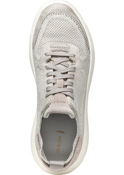 Kadın Gri D Nebula 2.0 x A - Knit.tex + Su Bağcıklı Kumaş Sneaker D55NHA09T22C5097