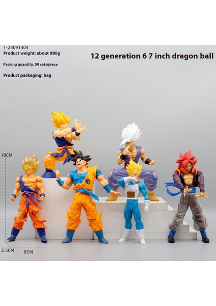 Yedi Dragon Ball Manga Goku Vegeta Model Anime Figürleri (Yurt Dışından)